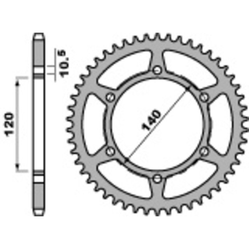 Couronne PBR acier standard 475 - 520
