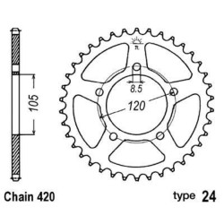 Couronne B1 acier standard...
