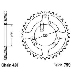 Couronne B1 acier standard...