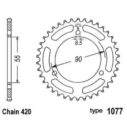 Couronne B1 acier standard...