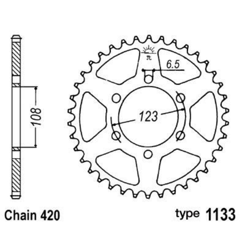 Couronne B1 acier standard - 420