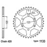 Couronne B1 acier standard - 420