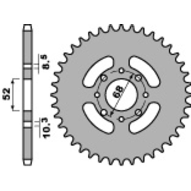Couronne PBR acier standard 802 - 428