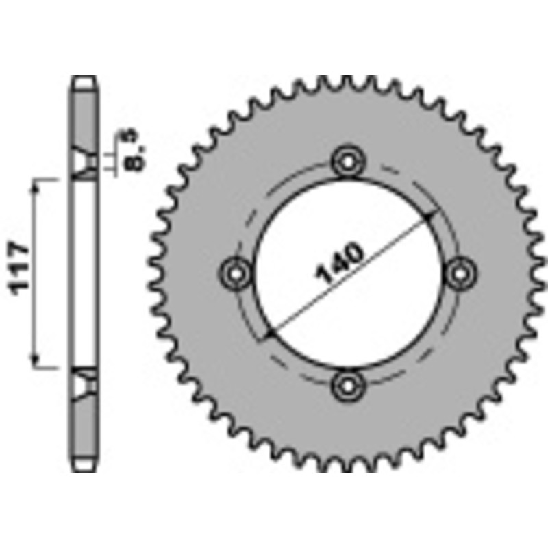 Couronne PBR acier standard 831 - 428