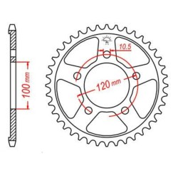 Couronne JT SPROCKETS acier...