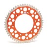 Couronne RENTHAL Twinring aluminium Ultra-Light anti-boue anodisé dur HA - 520