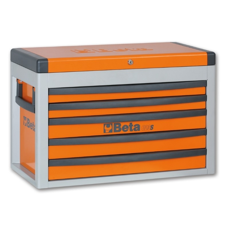 Coffre à cinq tiroirs BETA orange